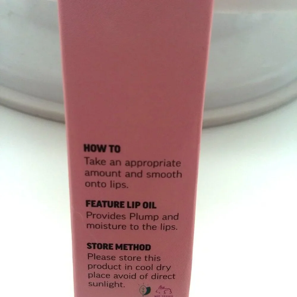 Lip Gloss 5 Flavors Erwin's Kiss Plumping Shine Sexy Glam Free Gift Strawberry